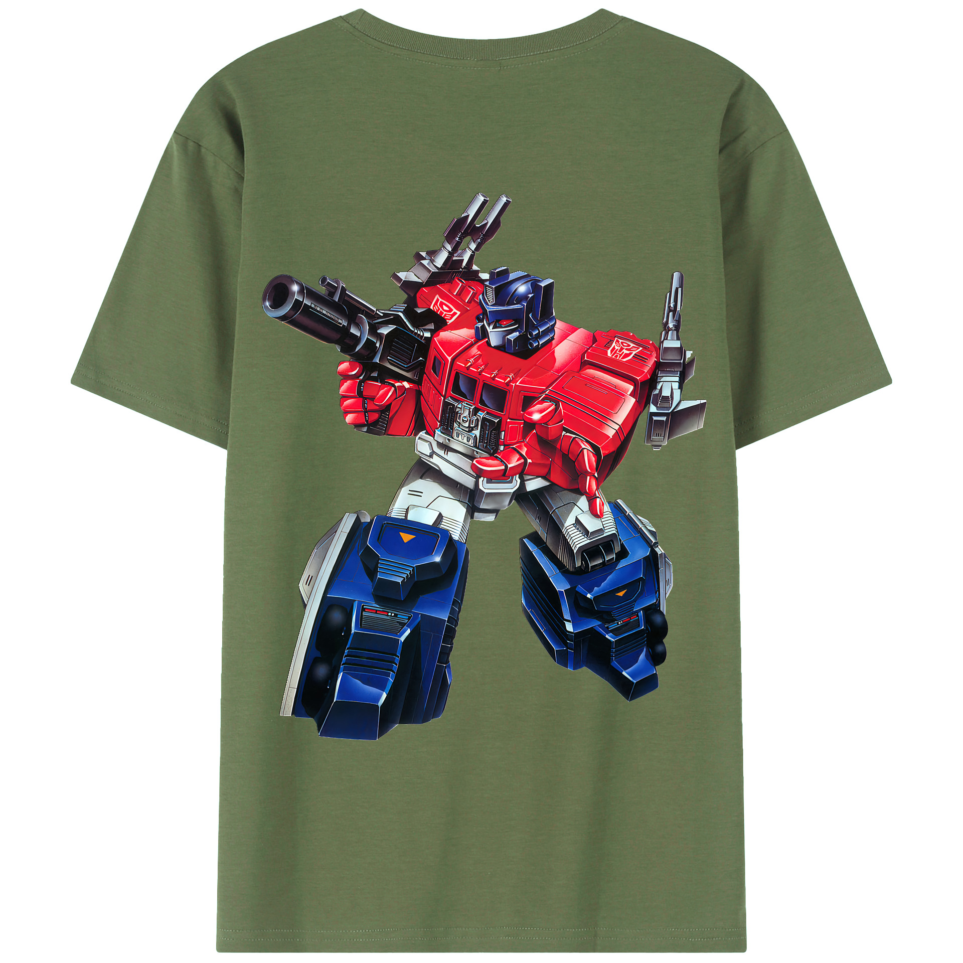 （画像用） Transformers トランスフォーマー 綿100％ メンズ半袖Tシャツ（バックプリント） 通気性